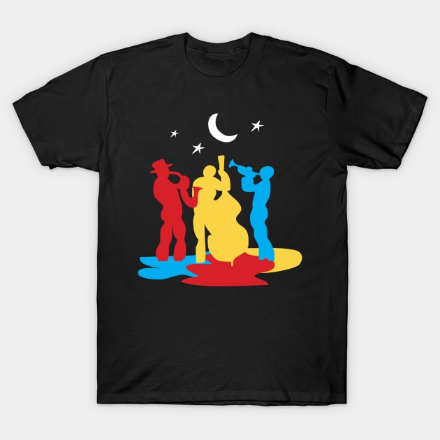 Jazz Band Modern Style T-Shirt by jazzworldquest